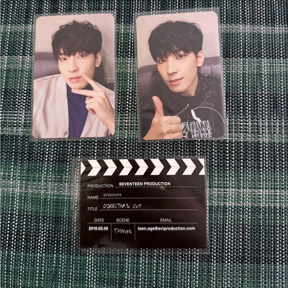 Seventeen Wonwoo Director's Cut photo card set